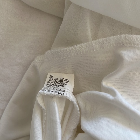 Sabo Skirt Chiffon Lightweight White  Dress - Picture 11 of 12